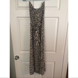 Midi leopard jumpsuit